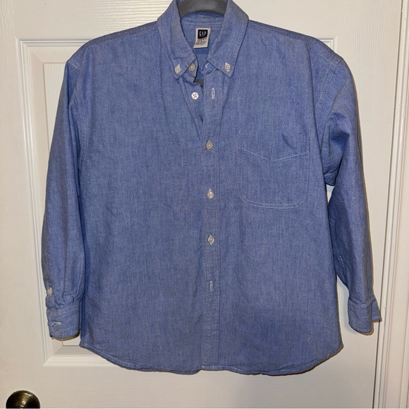 GAP Kids Factory Store Shirt Blue L - Picture 1 of 5